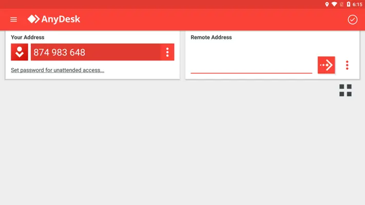 AnyDesk android App screenshot 1